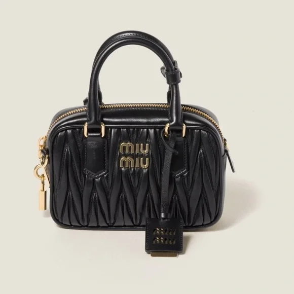 ISO IN SEARCH OF! Miu Miu Arcadie Matelasse Nappa Leather Bag - Picture 1 of 3